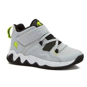 AND1 Kids' Gray Athletic Kids Strap Basketball Sneakers NWOT